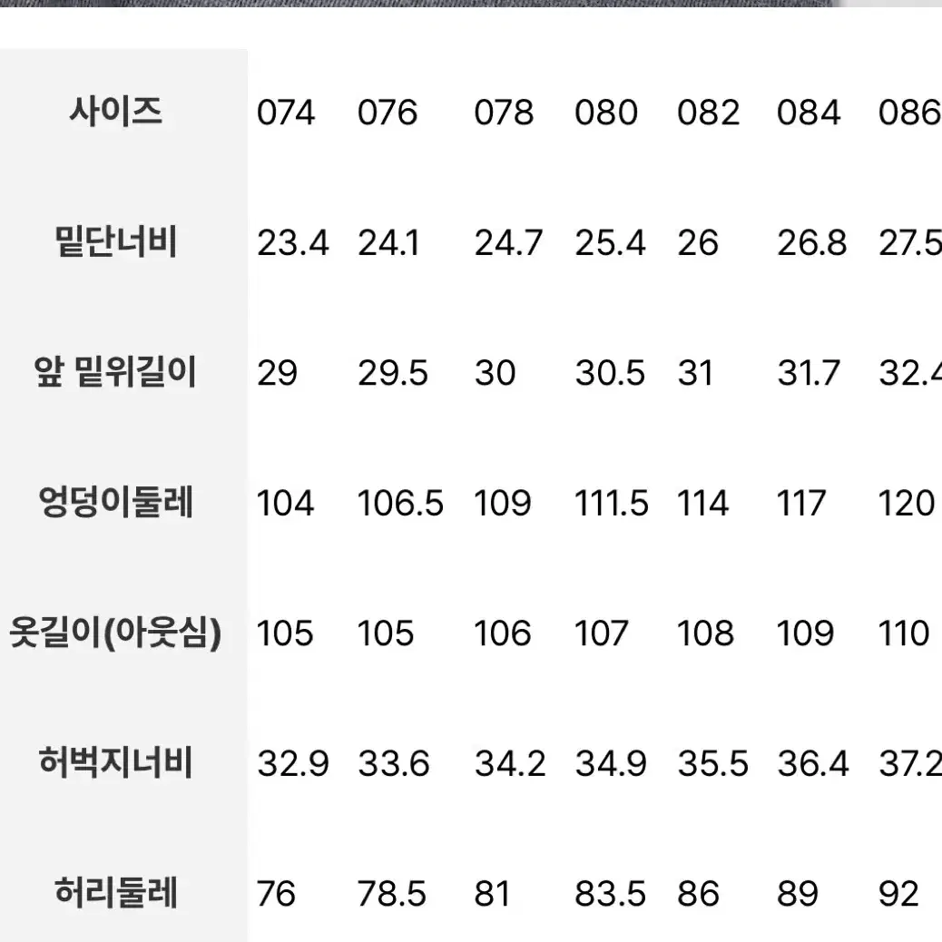 에잇세컨즈 그레이 워싱 와이드데님 76 28-29