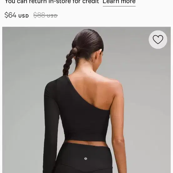 텍없음)Lululemon 한팔 얼라인 사이즈 4