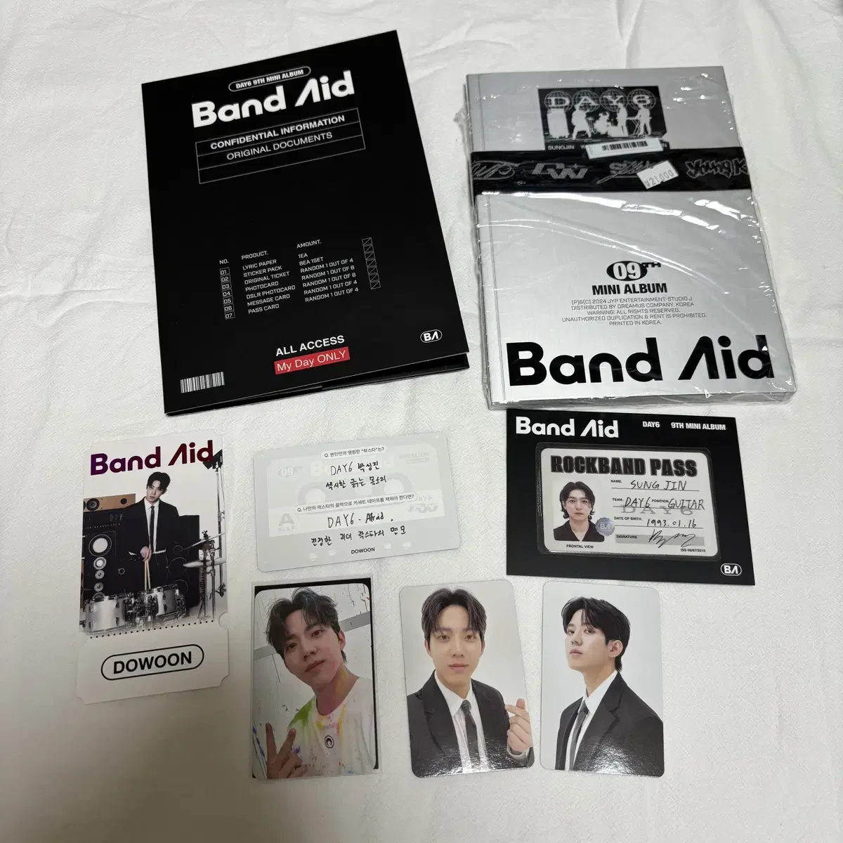 Day 6 Bandaid with muu unreleased photocard ld Dawn Photocard