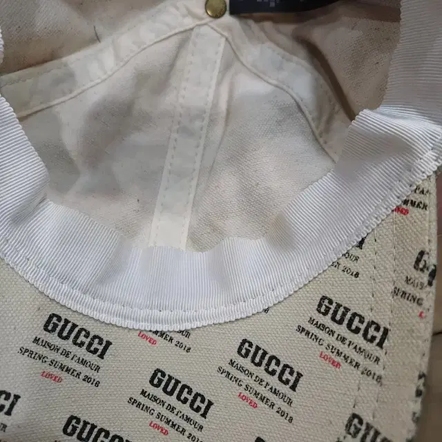 구찌 스탬프 패턴 볼캡 gucci