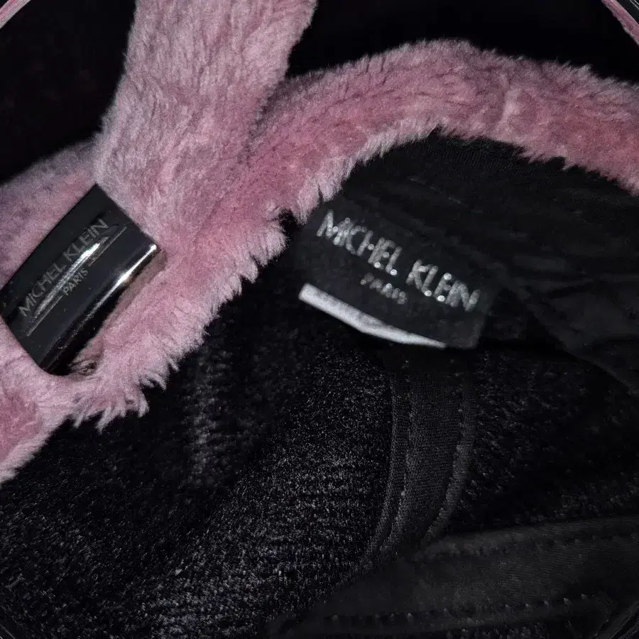 MICHEL KLEIN Fur Pink-brownie Cap