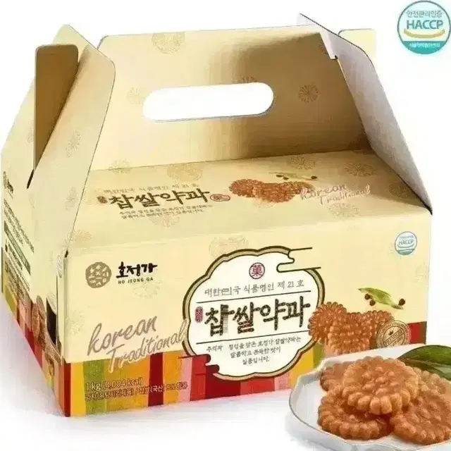 [무료배송] 호정가 찹쌀 약과 1KG 선물세트