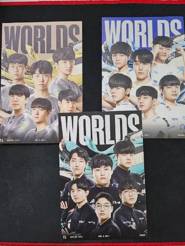 lck 2022 월즈 worlds 엽서