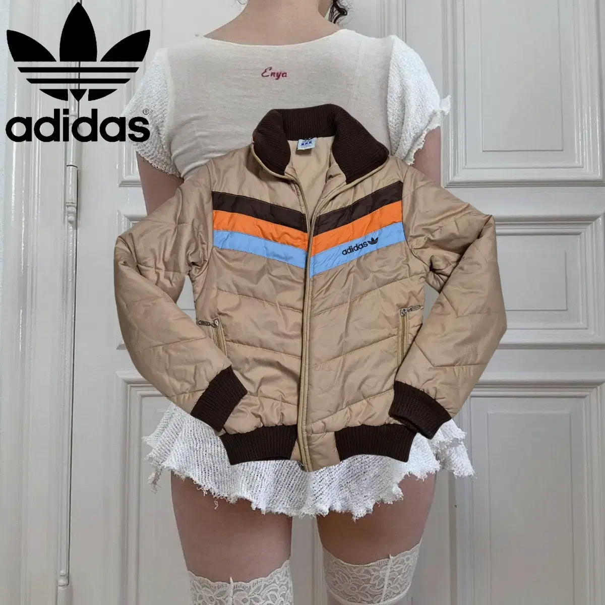 ADIDAS 80s choco padding Jumper