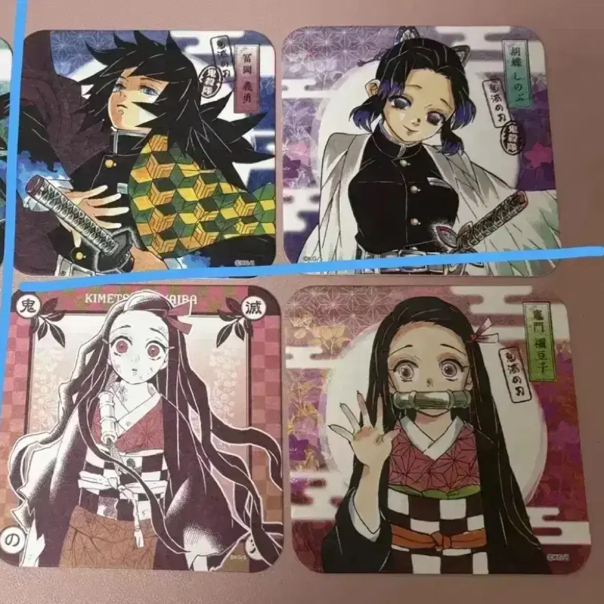 Demon Slayer Kaiju Original Art Coaster Muichiro Shinobu Kiyu Nezuko