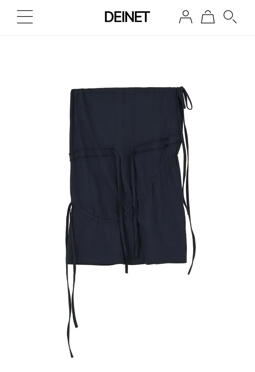 (새상품) 다이닛 STRING SHIRRING SKIRT IN NAVY