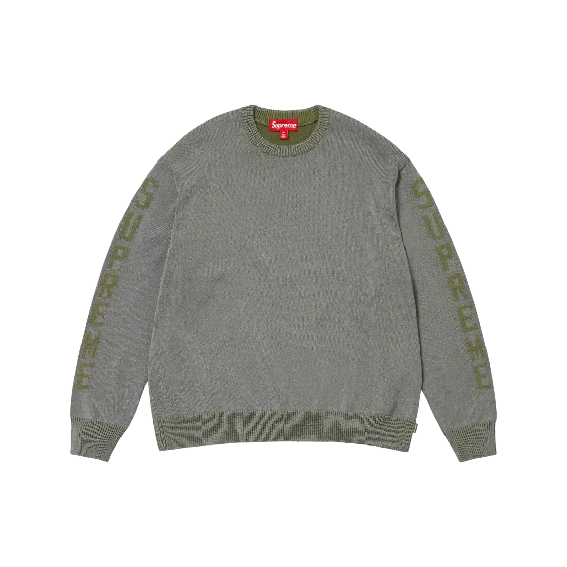 Genuine L Supreme Reflective Sweater Olive 24SS Sweater Large