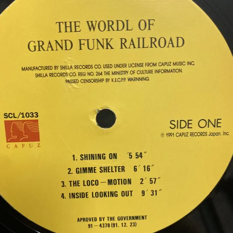 GRAND FUNK RAILROAD  LP / AA5802