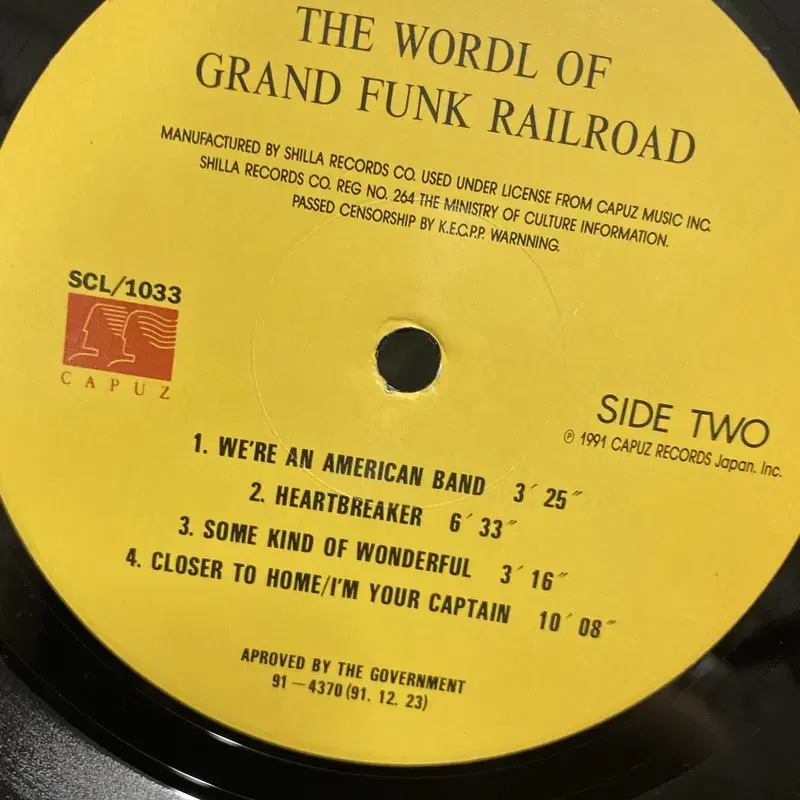 GRAND FUNK RAILROAD  LP / AA5802