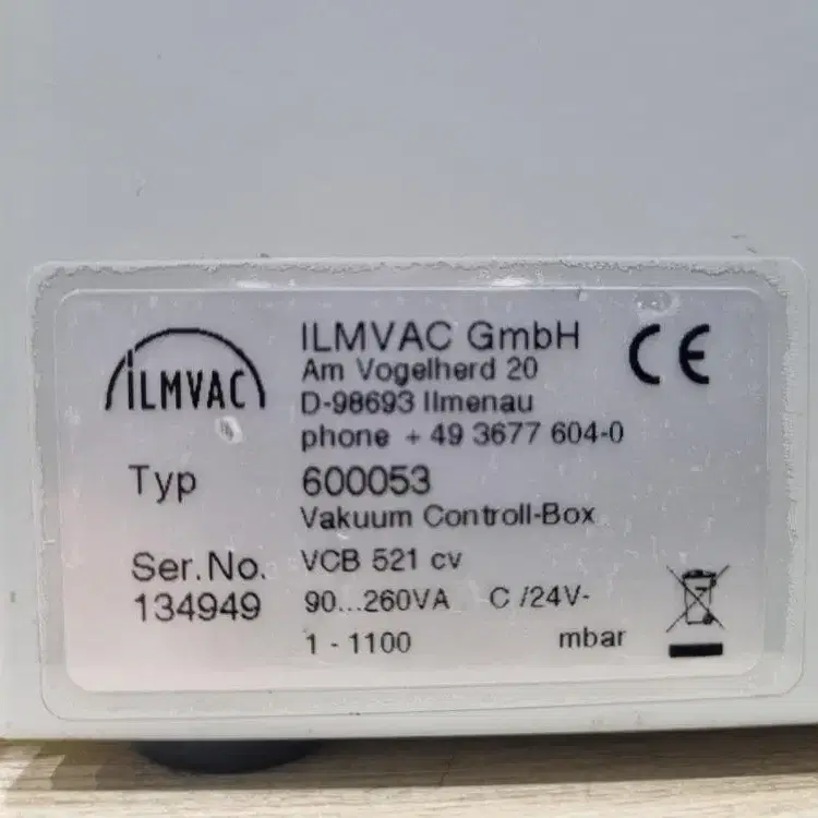 ILMVAC 600053 Vacuum Control Box