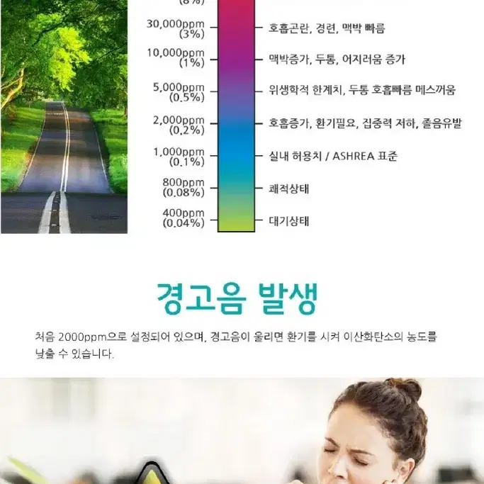 2개/ 이산화탄소 측정기 CO2 온도 습도/ IUQ013