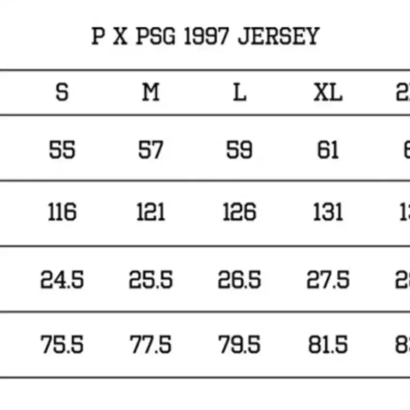 (새상품)오버더피치 X PSG 유니폼 저지 XL