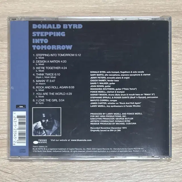 도날드 버드 - Stepping into Tomorrow CD 판매