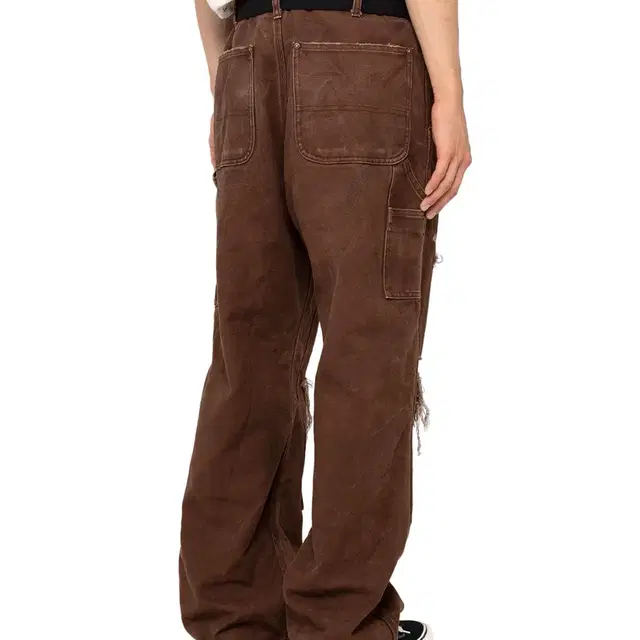 카미야(kamiya) Boro painter pants -Brown S