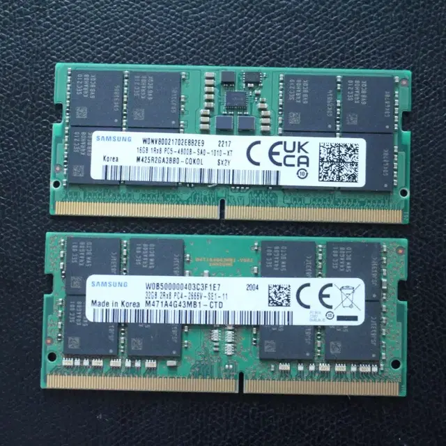 삼성 노트북 램 메모리 DDR4 32G / DDR4 16G