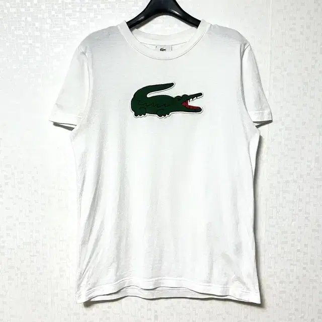 [S,90](정품)라코스테 여성 빅로고 반팔티 lacoste