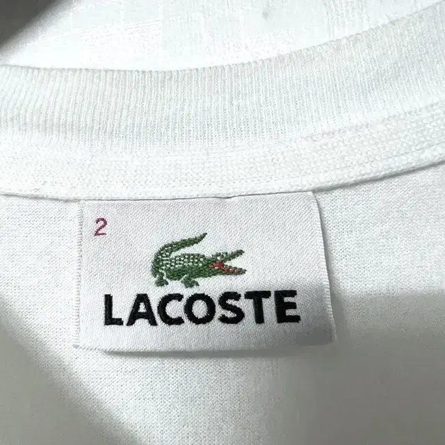 [S,90](정품)라코스테 여성 빅로고 반팔티 lacoste