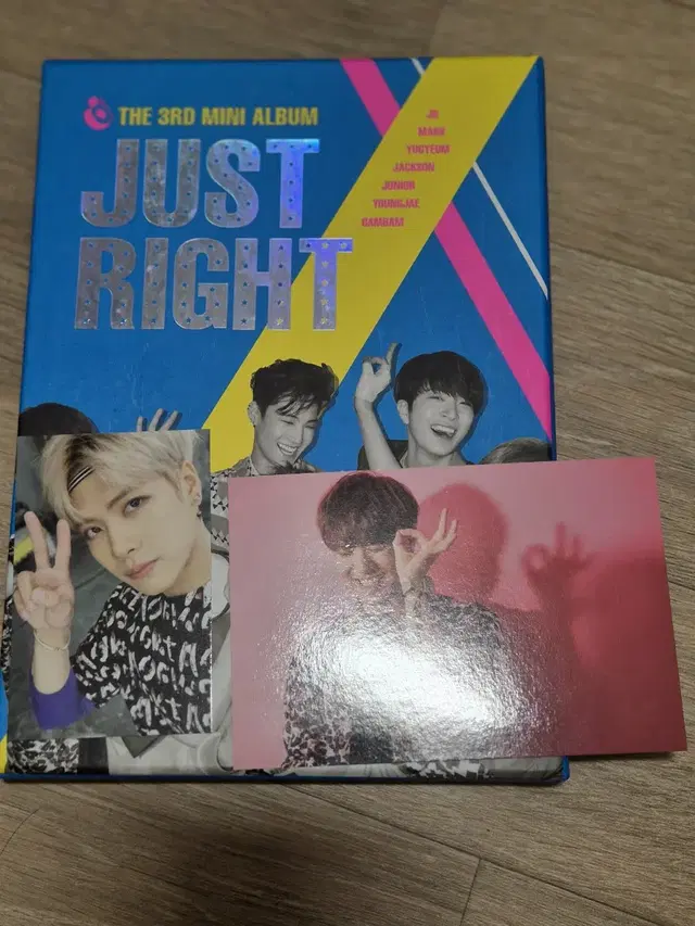 갓세븐 Just right 딱좋아 앨범 유겸 잭슨 포카 판매