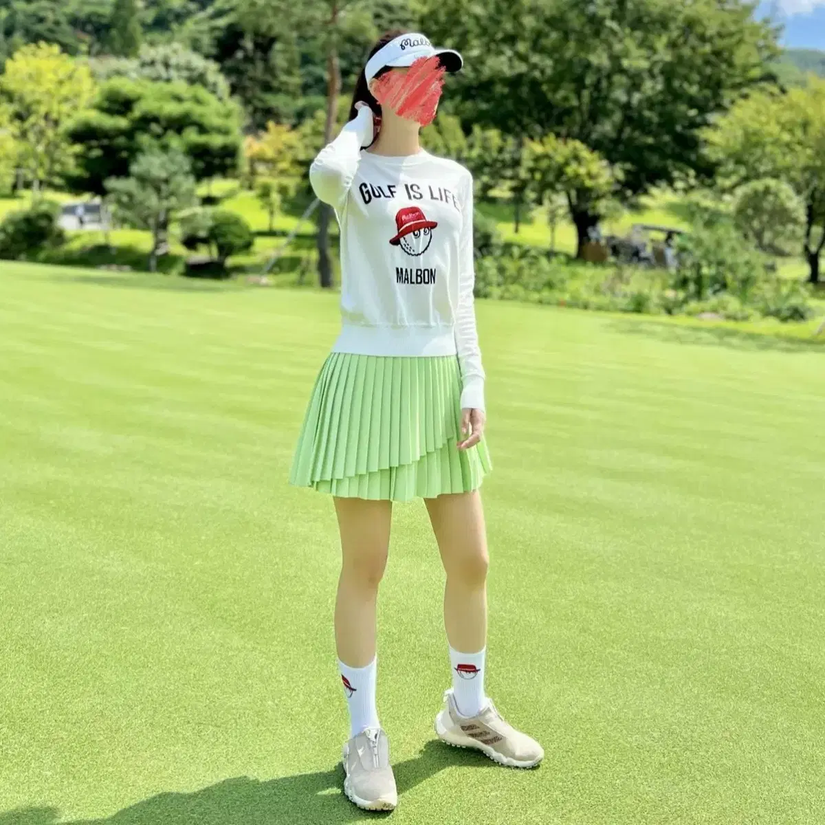 여성골프웨어 Golf is Life 스웨터