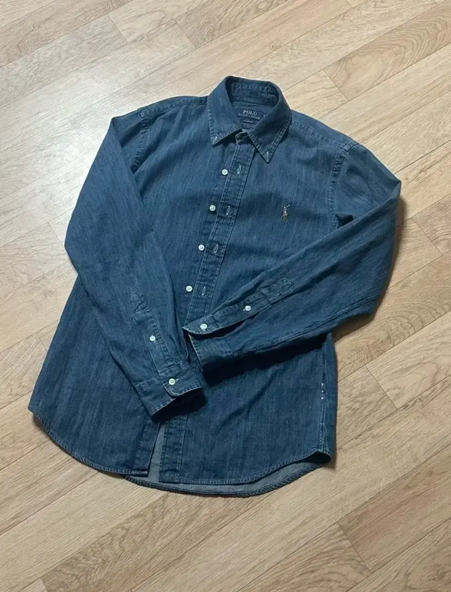 Polo Denim Shirt Custom Fit S