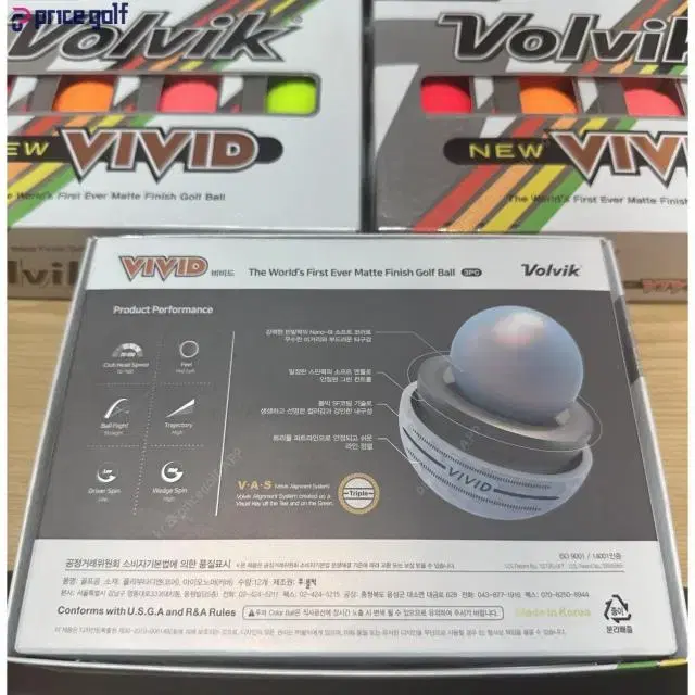 Volvik 볼빅 골프공 뉴 비비드 (NEW VIVID 3L) 마포...