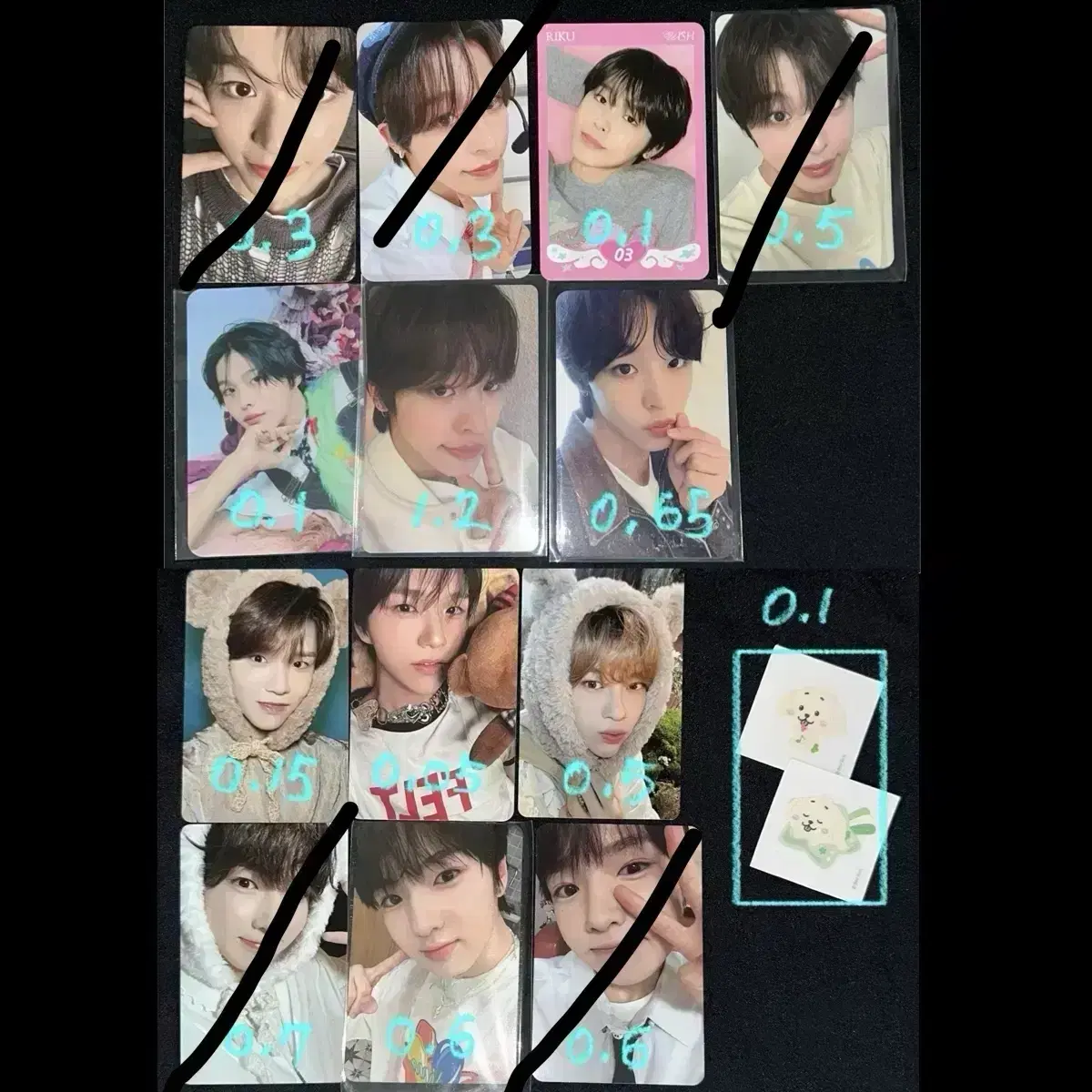 NCT Wish sion riku Yuushi Reiyo Sakuya Japan photocard tc MD