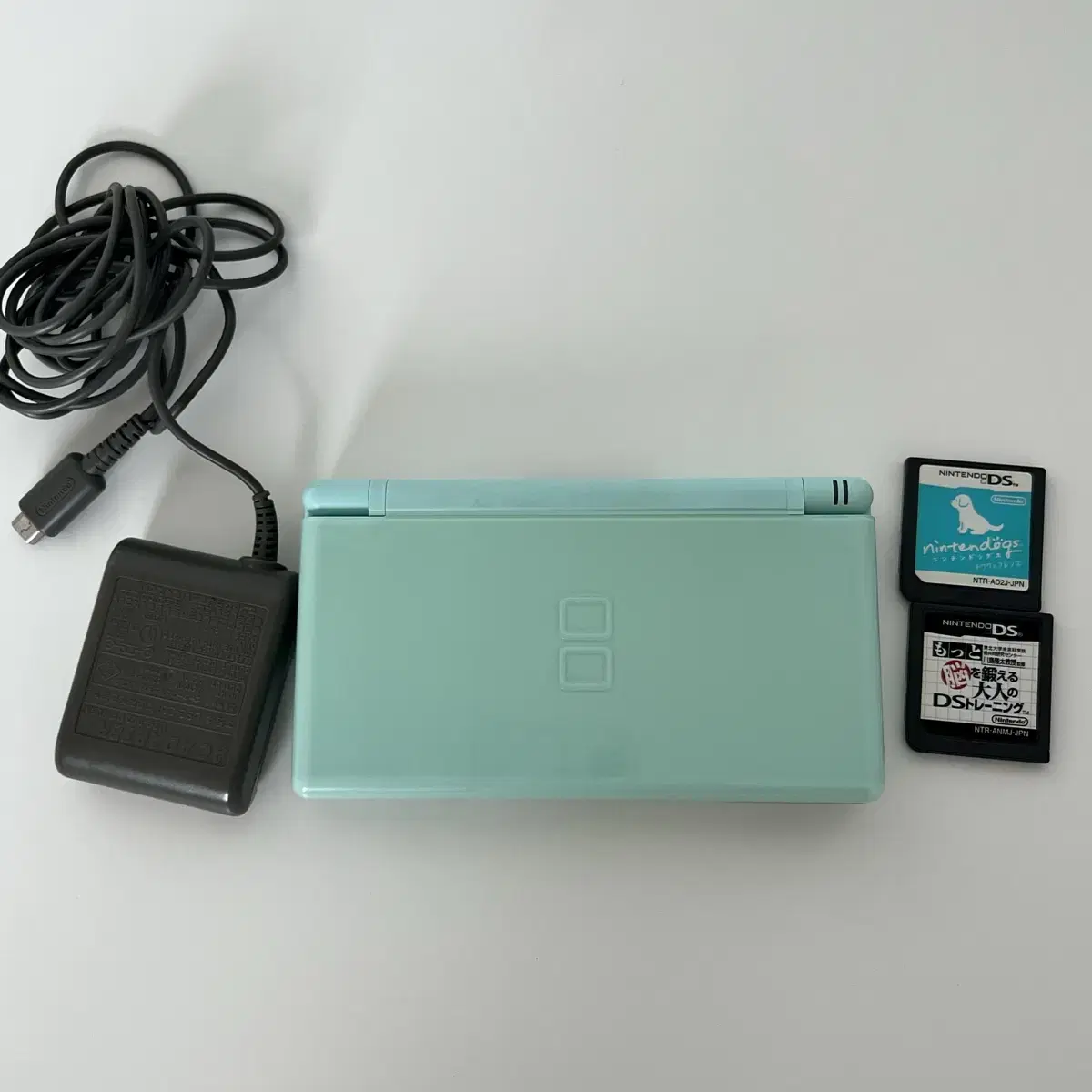 일본 닌텐도 2ds ds lite 아이스 블루 민트 충전기 터치펜