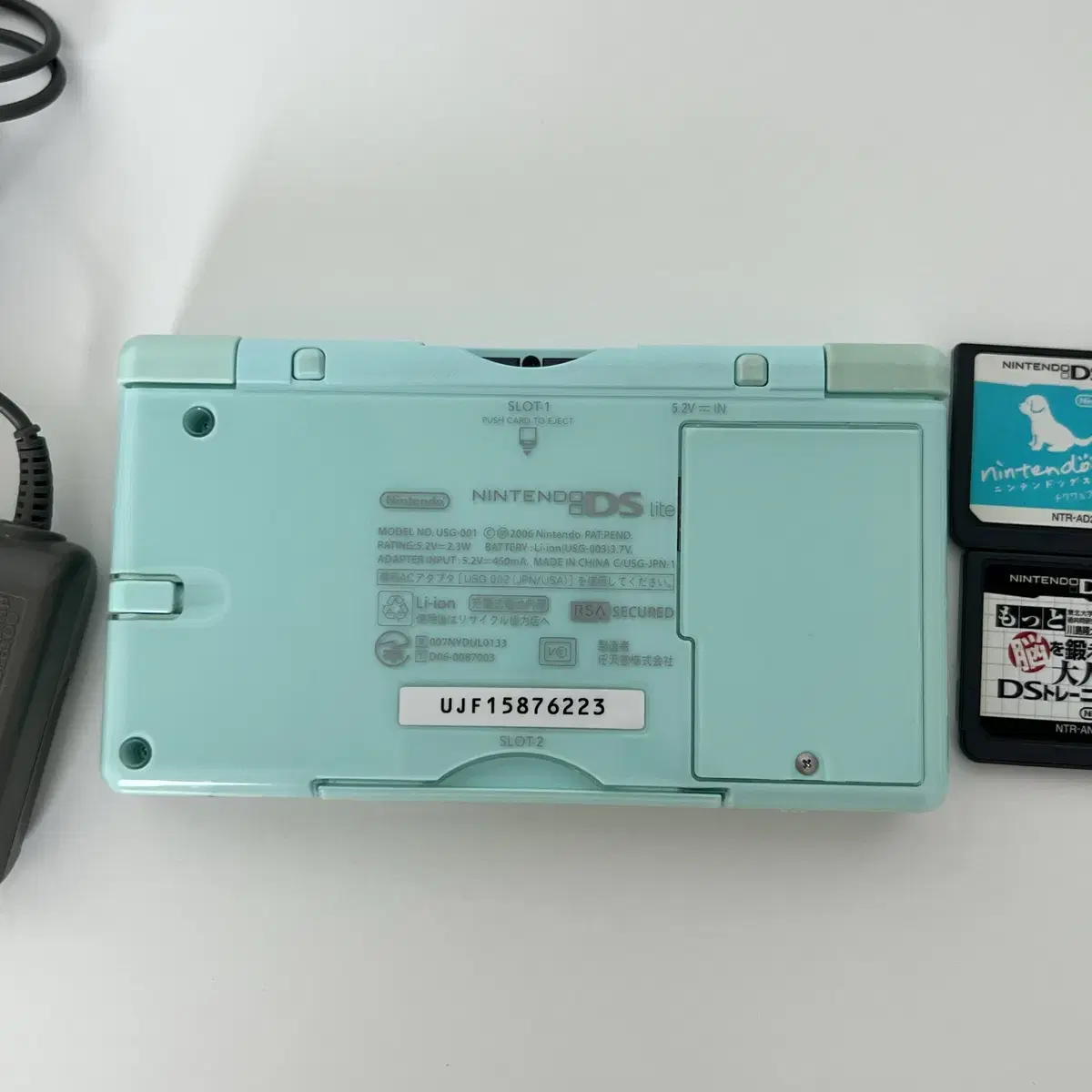 일본 닌텐도 2ds ds lite 아이스 블루 민트 충전기 터치펜