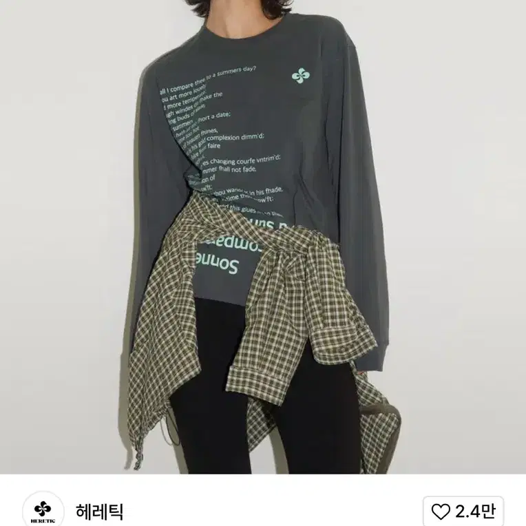 헤레틱HERETIC SONNET 18 LONG SLEEVE T-SHIRT