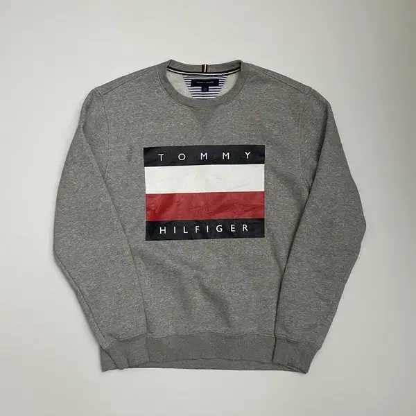 [L] Tommy Hilfiger 타미힐피거 빅로고 맨투맨