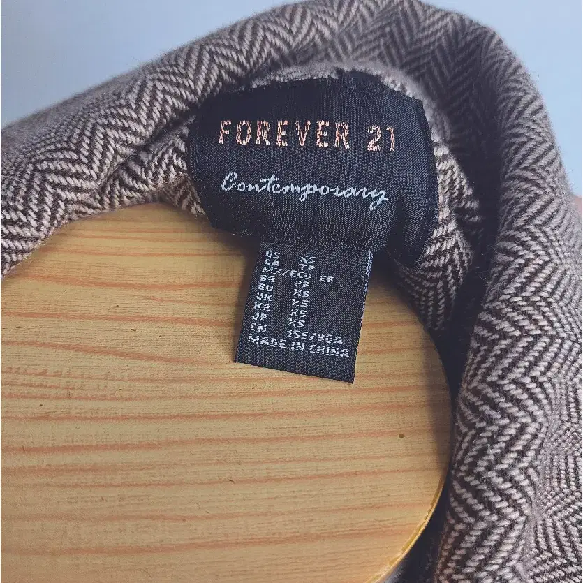 포에버21(FOREVER21) 체크 롱 트렌치코트