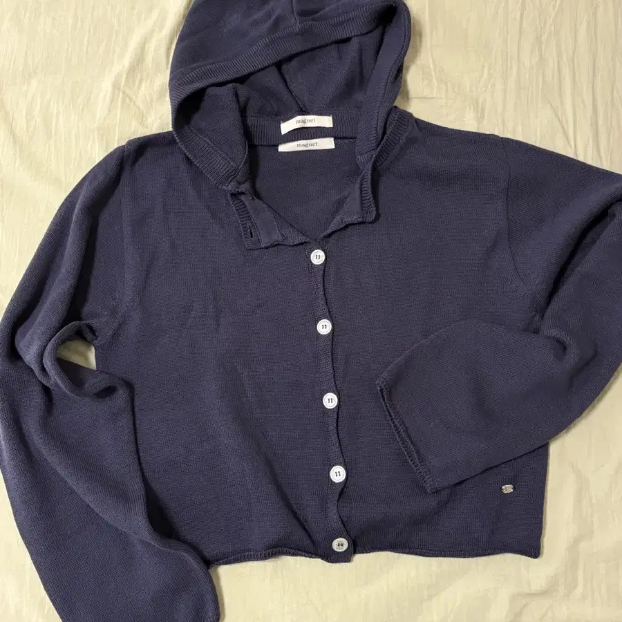 샵마그넷 후드 가디건 Pitts Hood Cardigan (Navy)