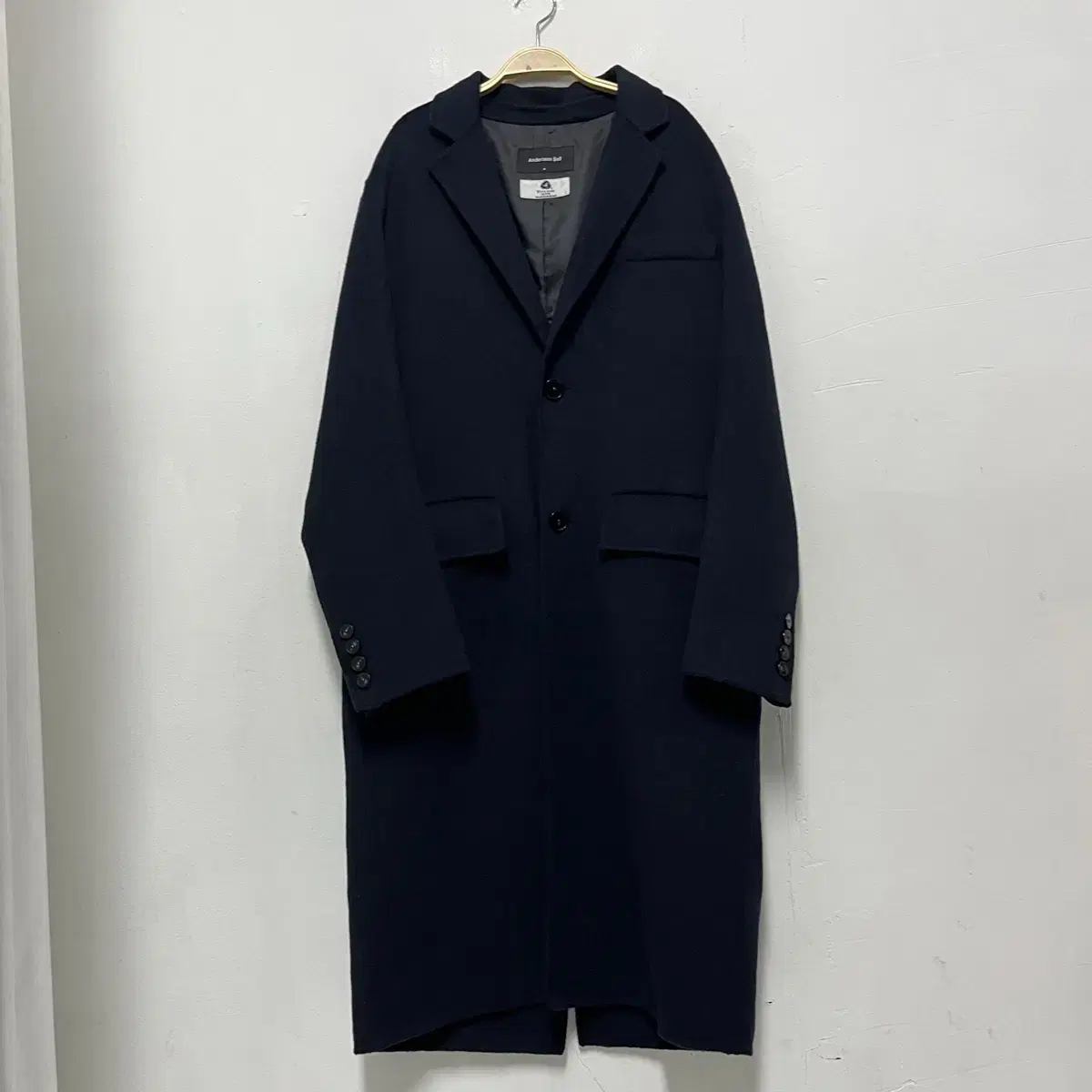 Anderson Belle navy long coat