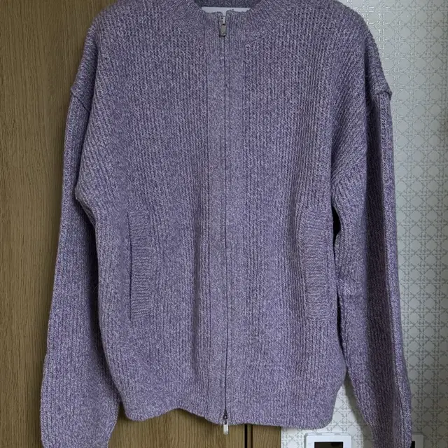 이예 yiyae Knit Zip Up purple L사이즈