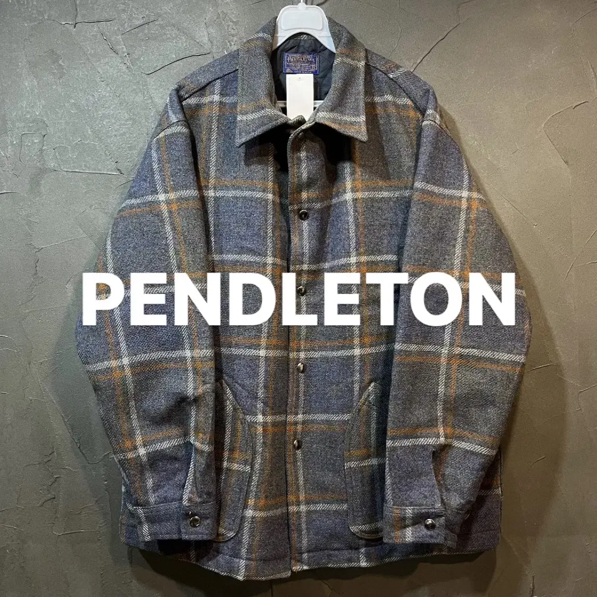 [L] PENDLETON 팬들턴 버진울 체크 자켓