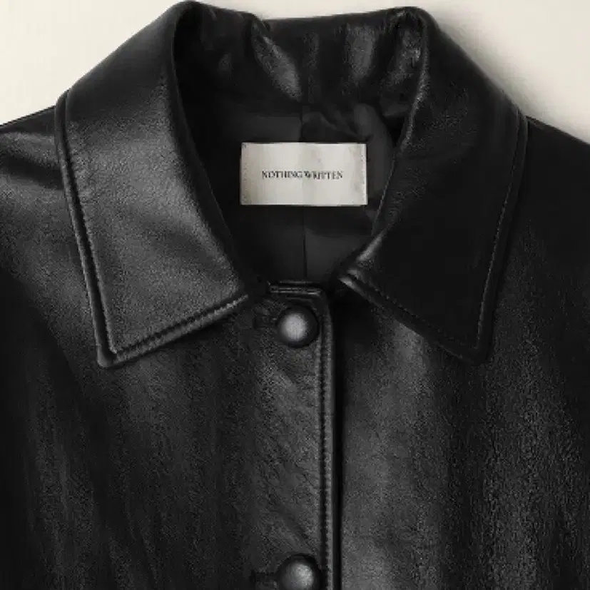 낫띵리튼  Jain leather jacket (Black)