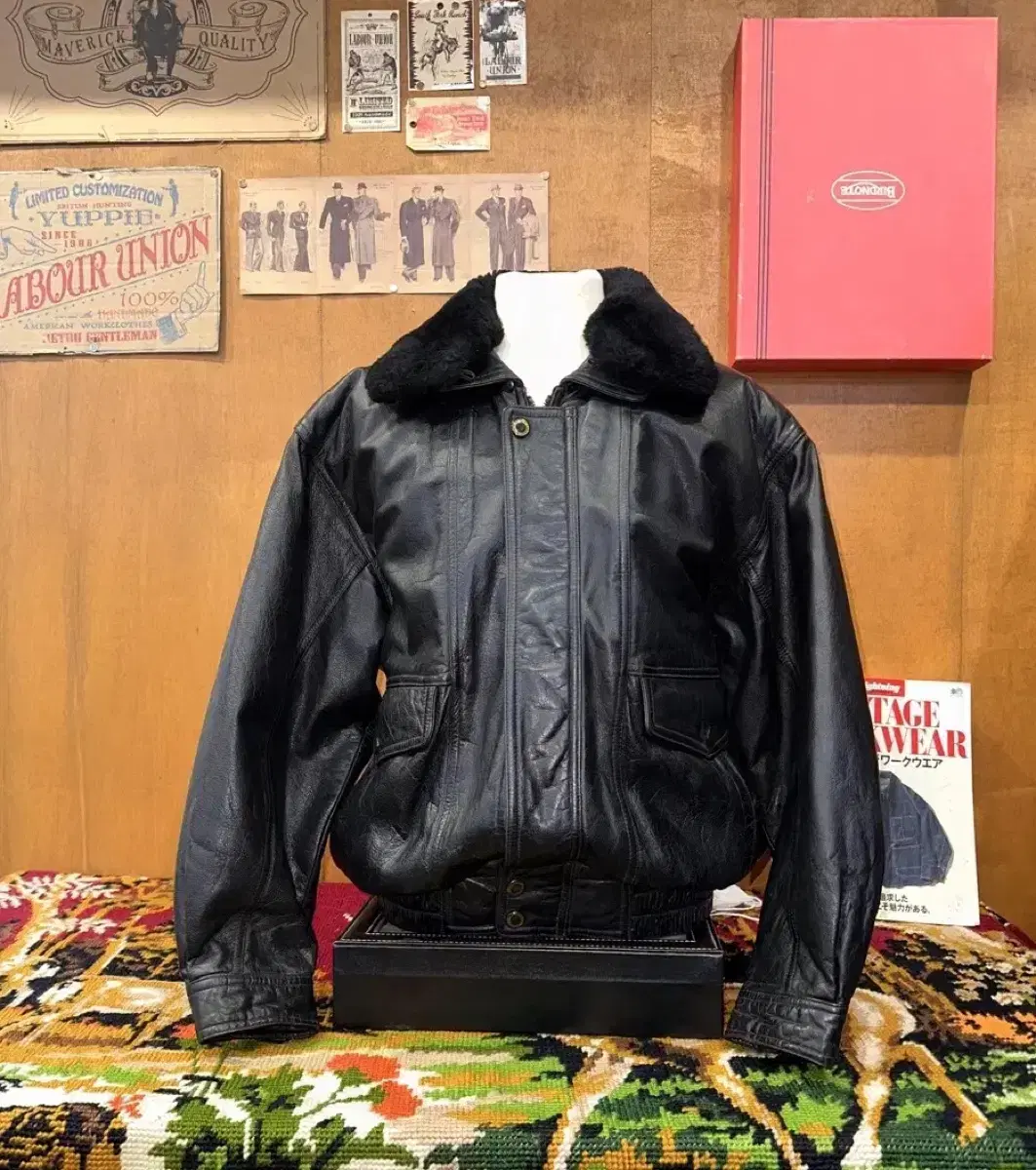 821/(M-L) Bomber Jacket Leather Jacket G-1 Jacket A-2 Jacket Leather Jumper Bloomers