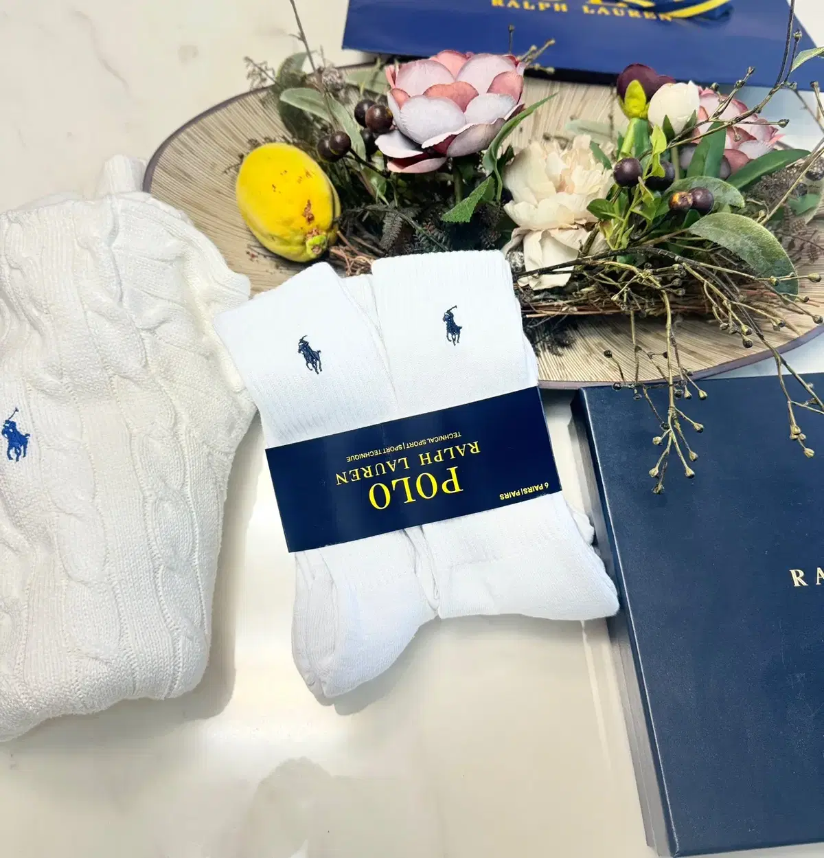 6 pairs) Ralph Lauren Polo Socks for Men