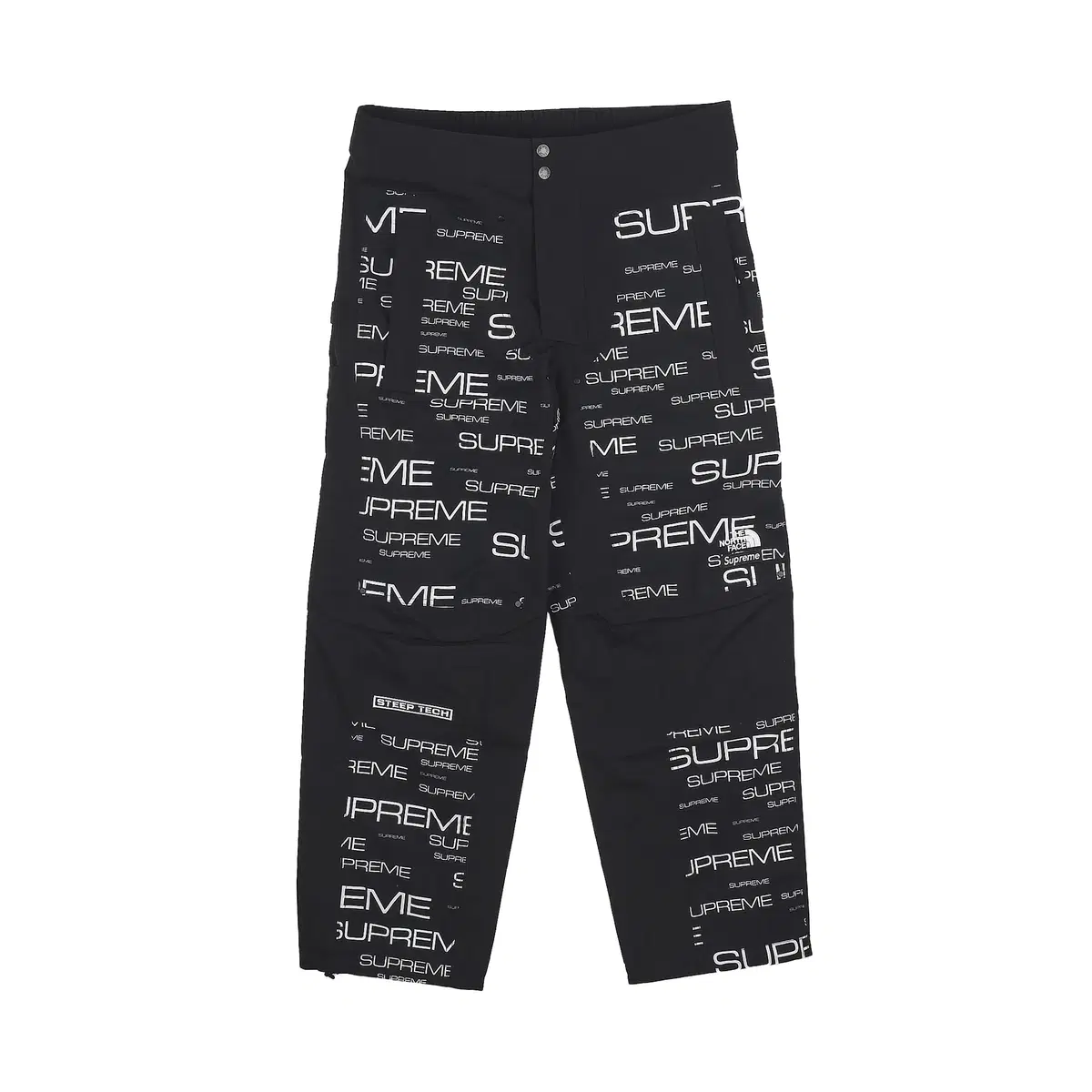 [M] Supreme x The North Face Stripe Tech Pants Black - 21FW