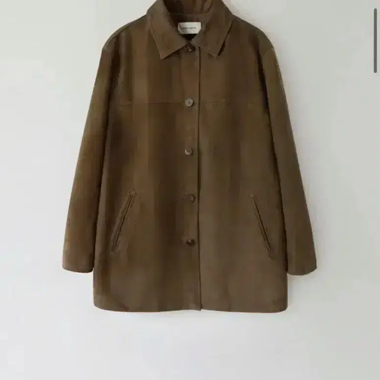 낫띵리튼  Jain Suede Car Coat (Olive Brown)