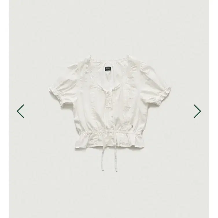 더바넷 white sud pleatib blouse