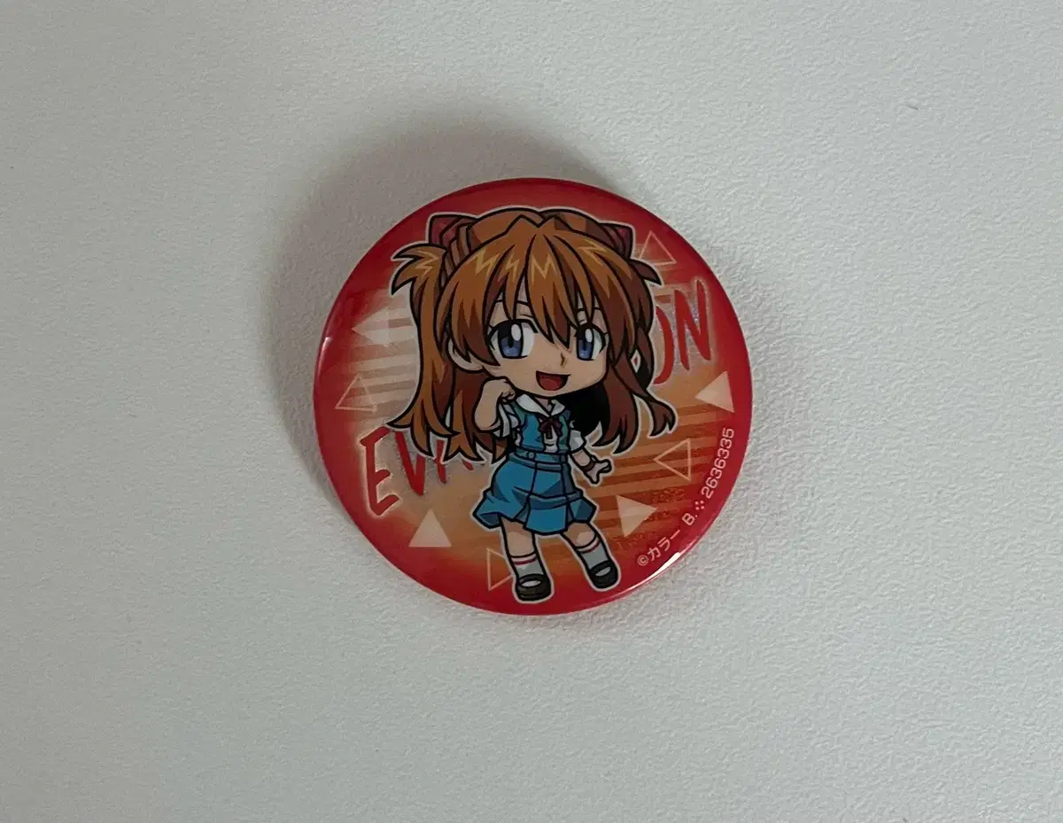 Evangelion Asuka Can Badge Pin Button