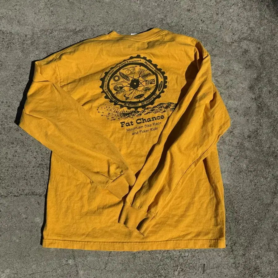 Made in USA yellow long sleeve L