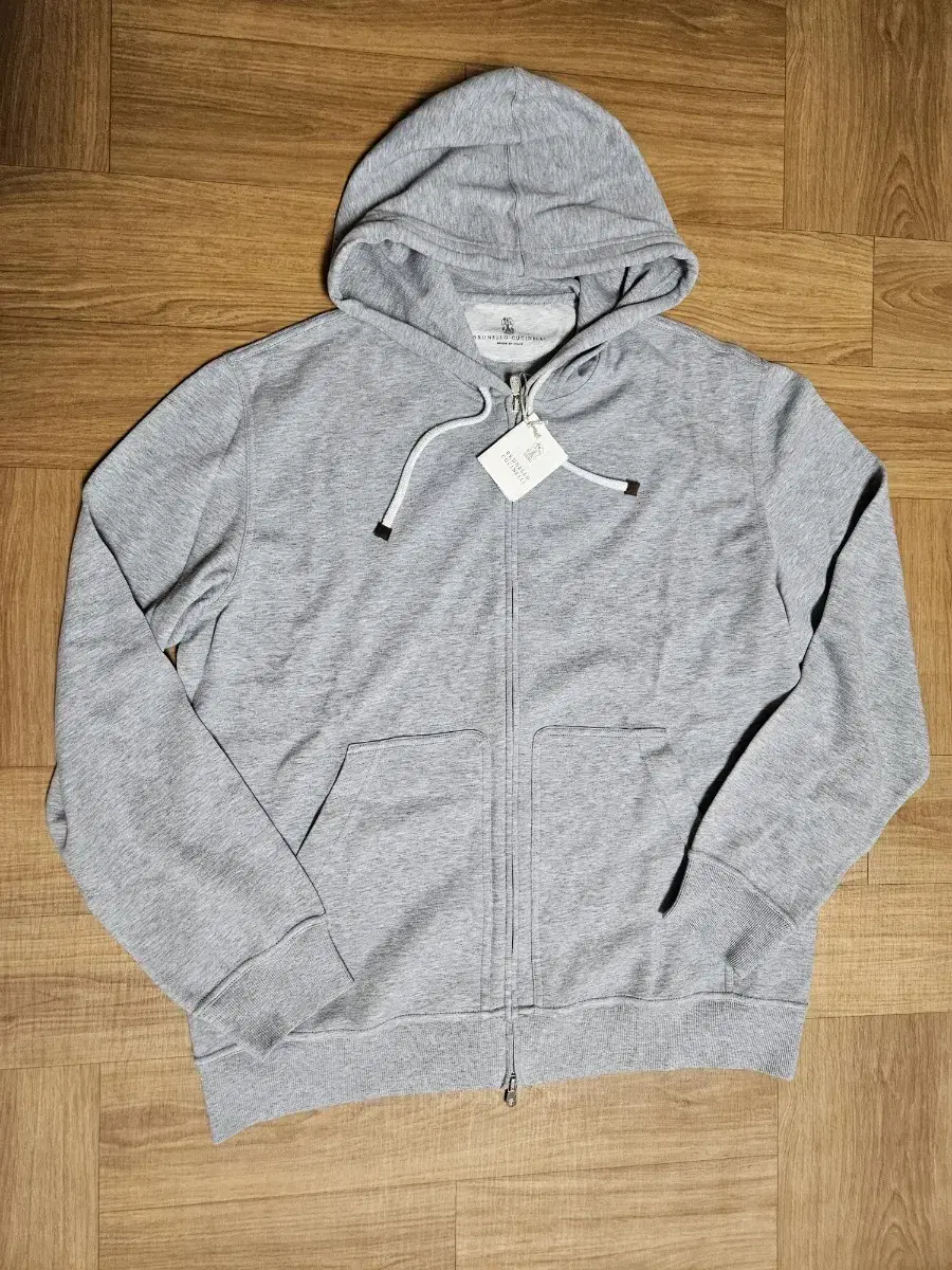 Brunello Cucinelli Hoodie Zip-up / Grey / XL