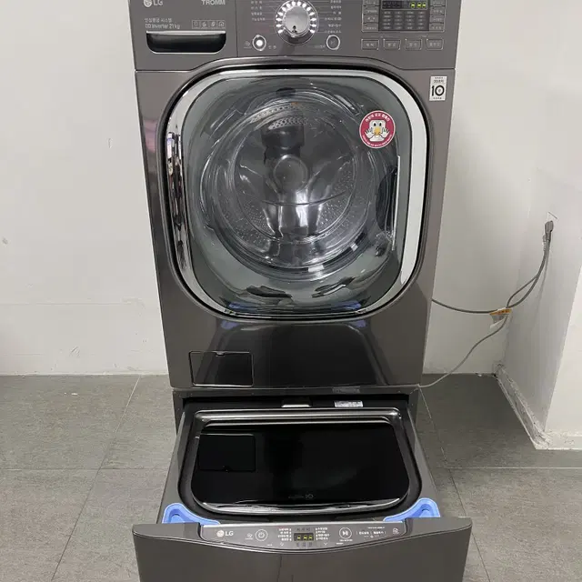 품번339 LG 21kg 트윈워시 상태최상 대용량 중고드럼세탁기 스팀스타