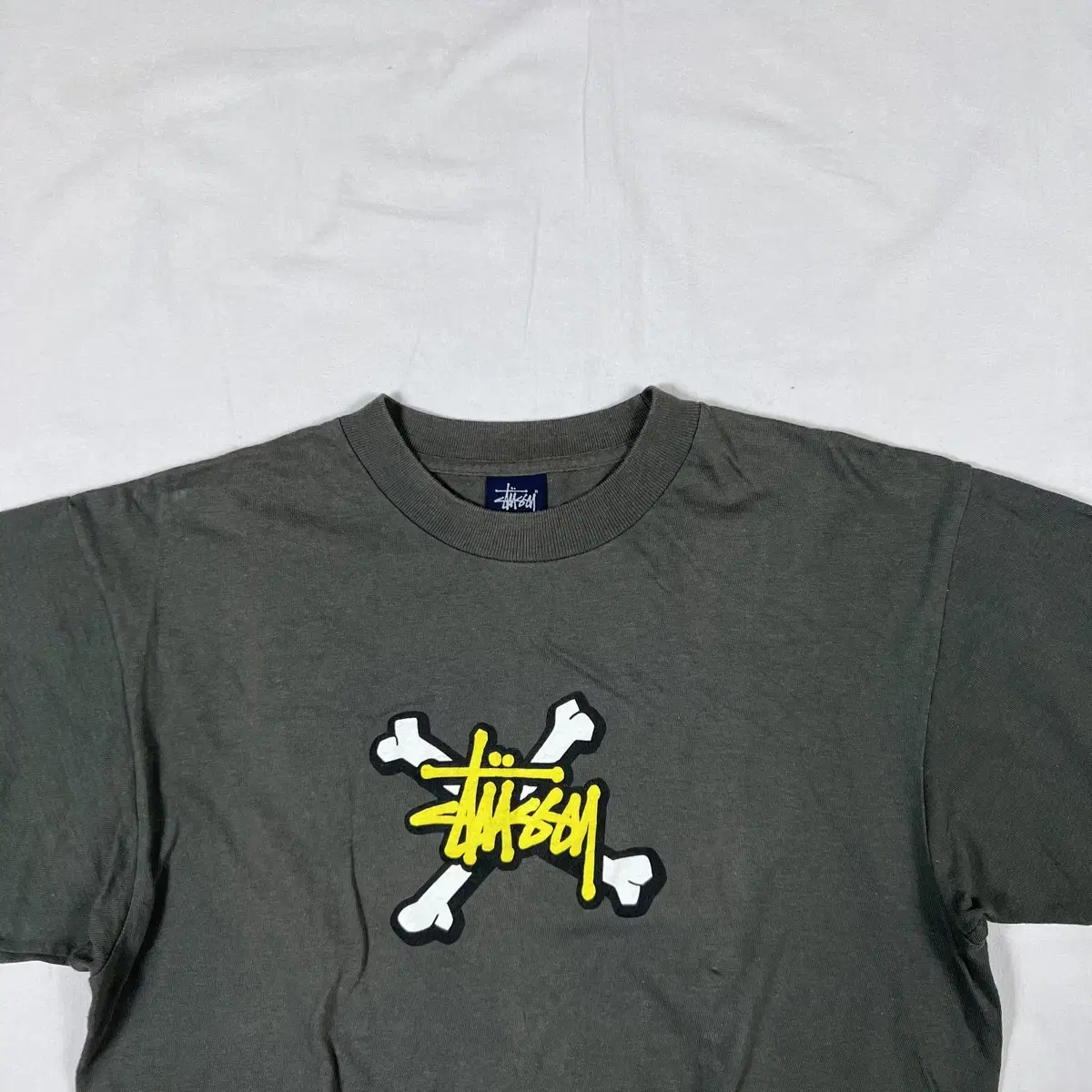 90s 스투시 stussy 로고 프린트 반팔티