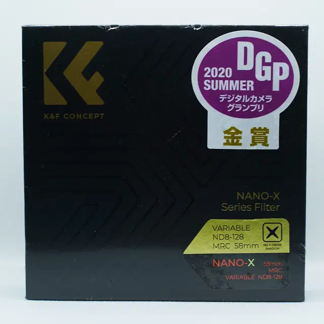 K&F 58mm NANO-X 가변 ND8-128 필터 (새상품)