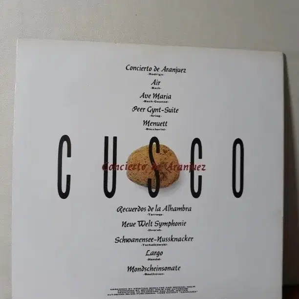 뉴에이지 Cusco 쿠스코 아랑훼즈협주곡 연주음악lp 바이닐 vinyl