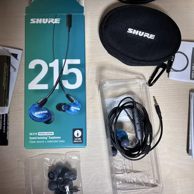 SHURE 슈어 se215 블루