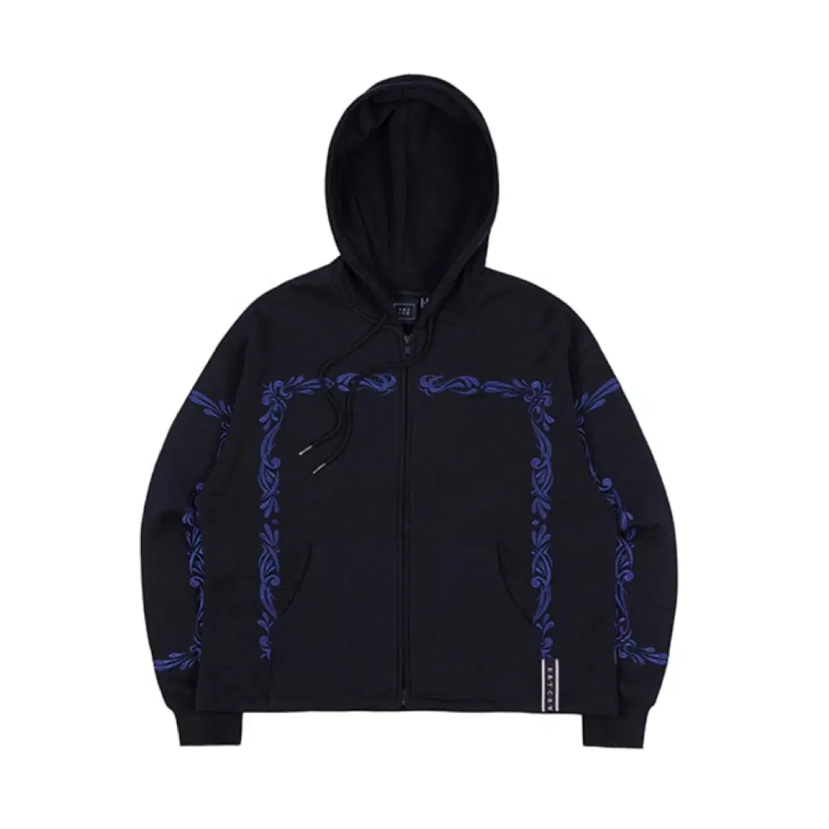 로맨틱크라운 LAUREL FRAME HOODIE ZIP UP_NAVY